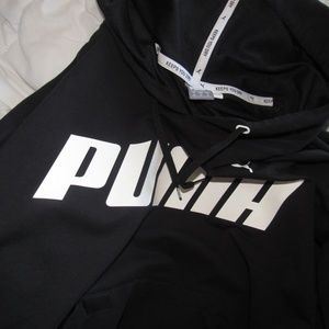 Puma Tops - Black Cropped PUMA Sweatshirt Puma Tops - Black Cropped PUMA Sweatshirt